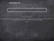 Tablet Screenshot of organictoday.com